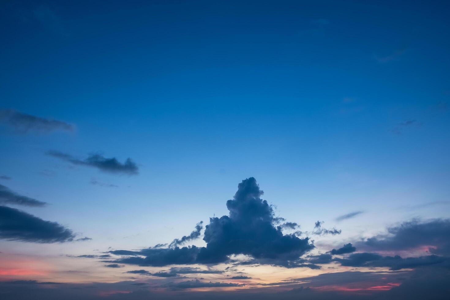 il cielo al tramonto foto