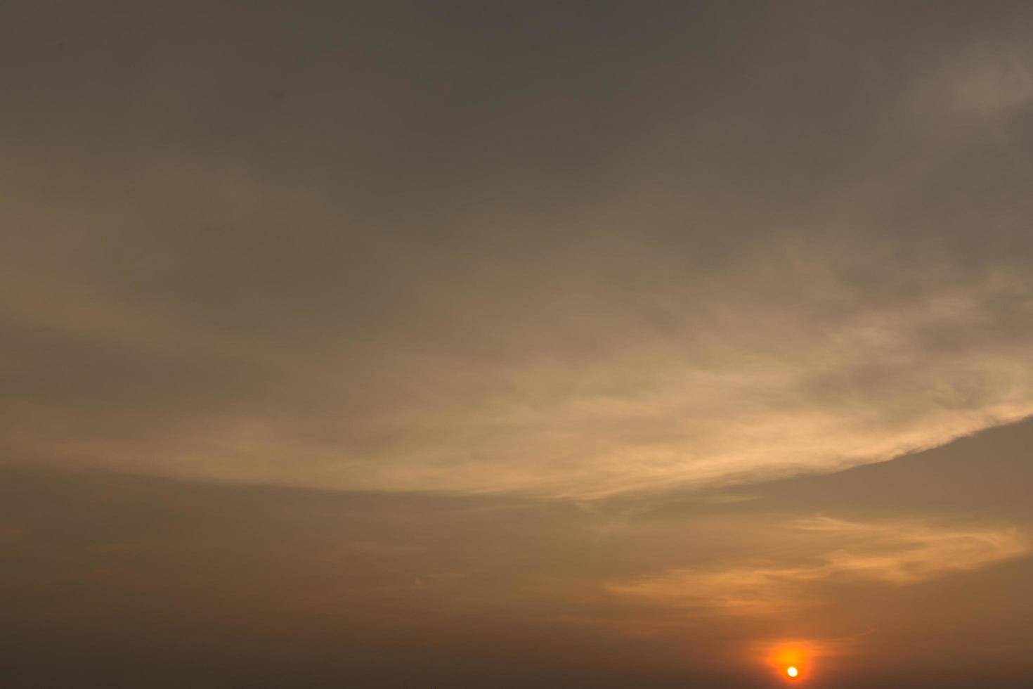 il cielo al tramonto foto