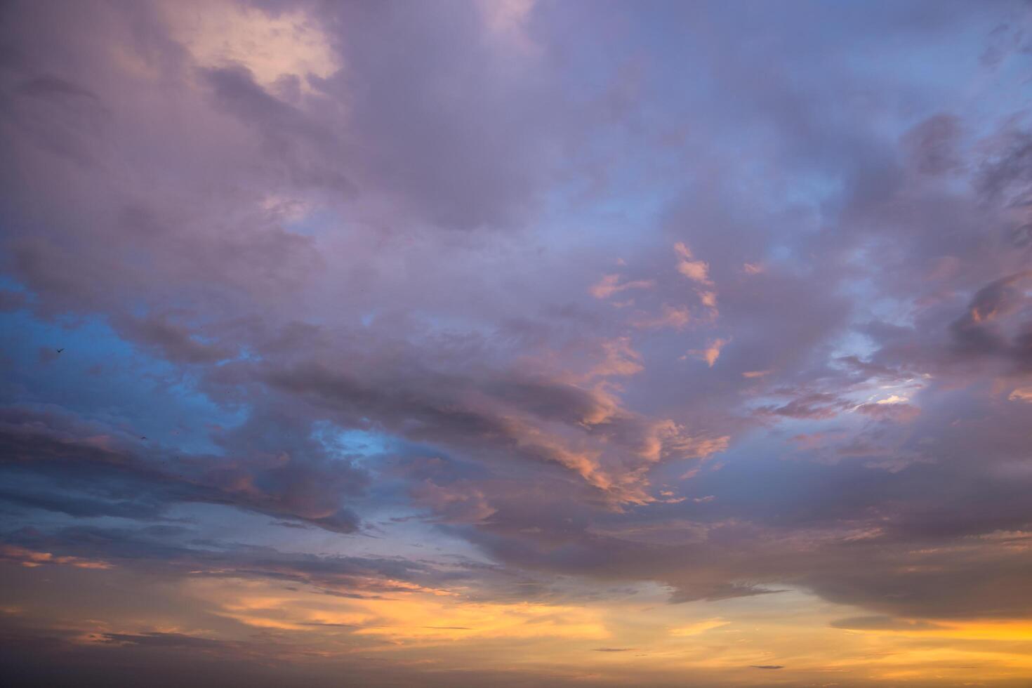 il cielo al tramonto foto