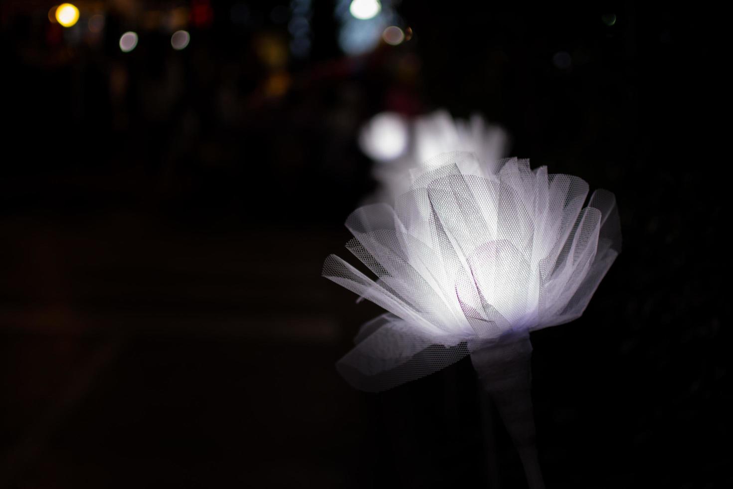 luci a led di notte foto