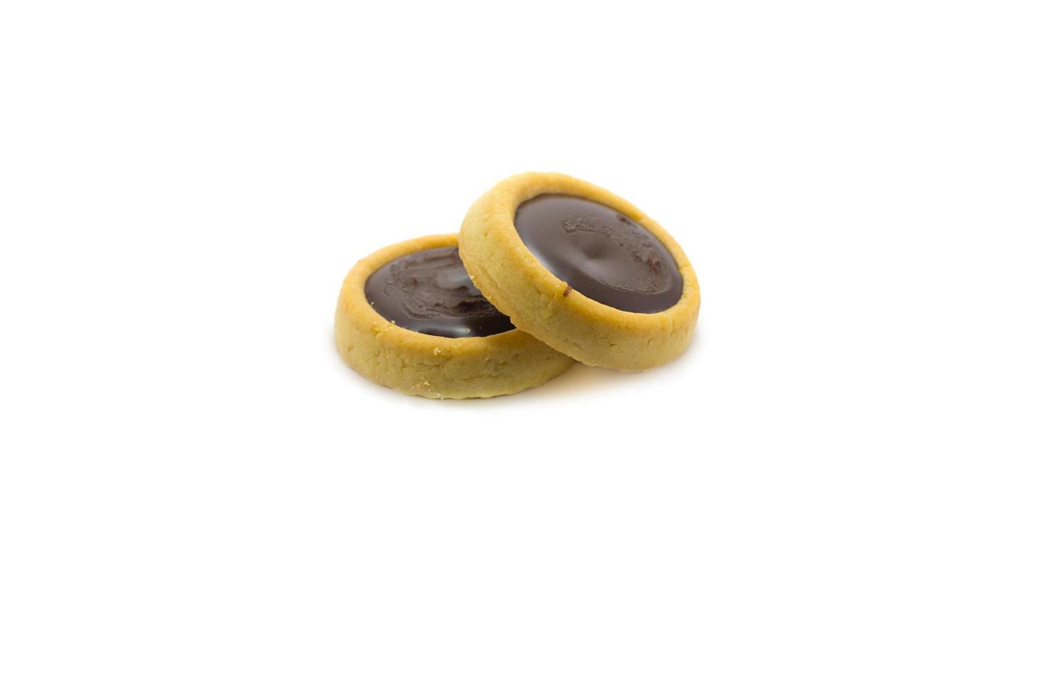 biscotti su uno sfondo bianco foto