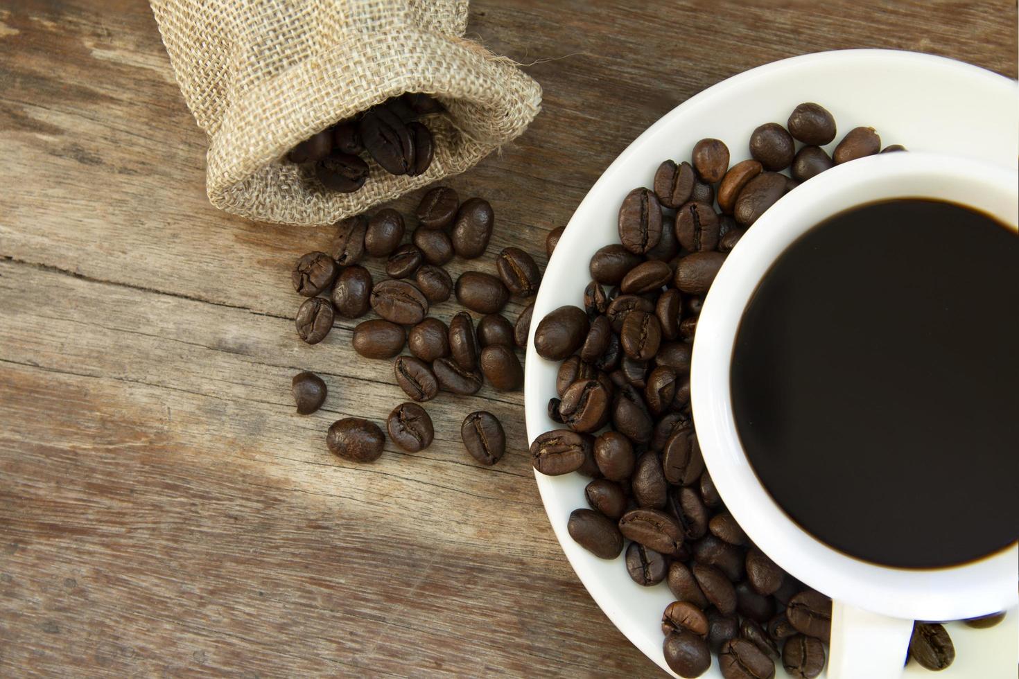 chicchi di caffè tostati foto