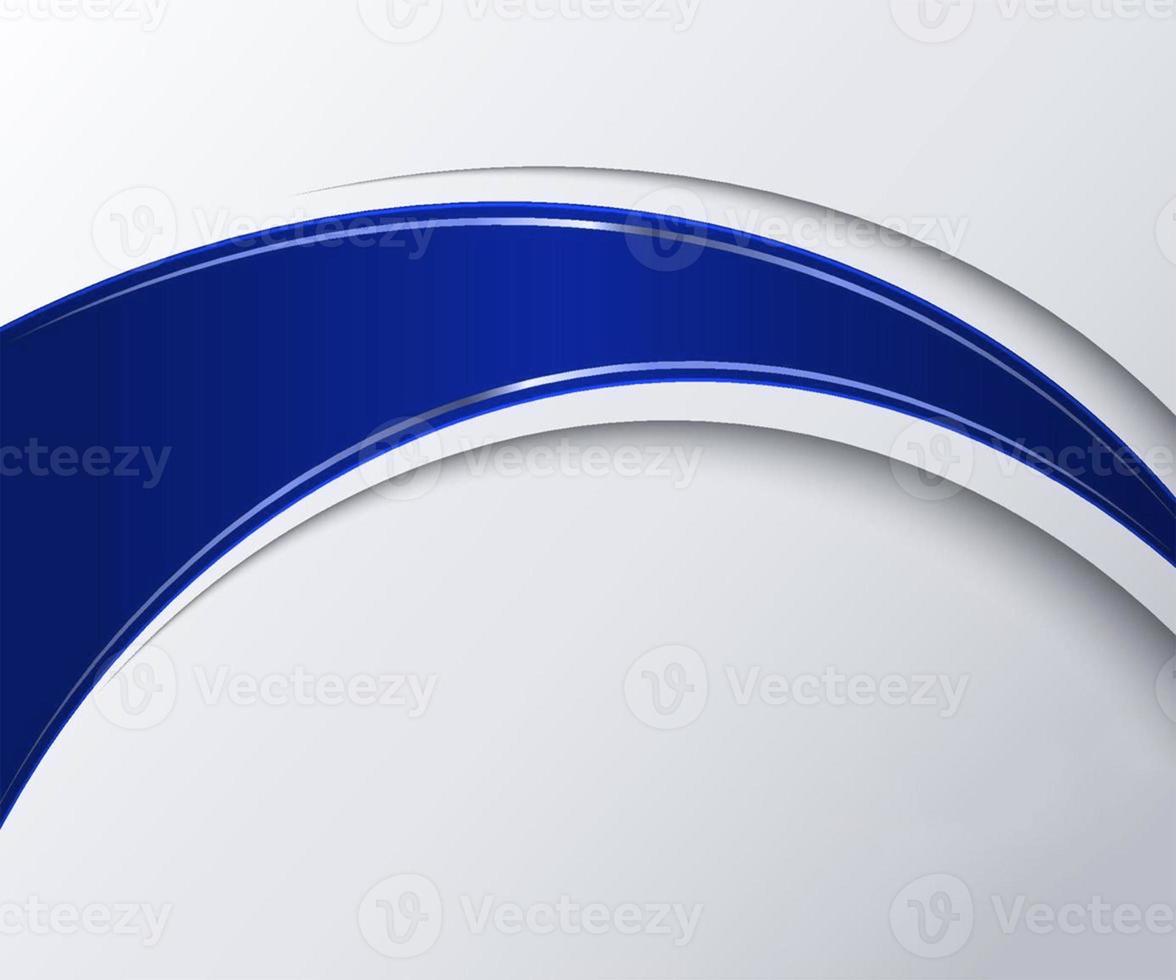 astratto lusso blu e grigio curve con elegante blu confine su grigio sfondo spazio per testo modello design stile foto