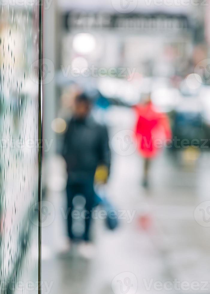 sfocato scena di urbano vita foto