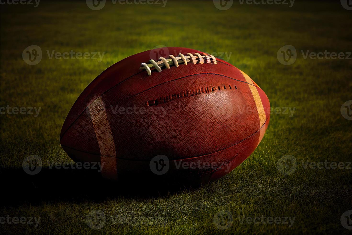 americano calcio su il campo sfondo. squadra sport concetto. foto