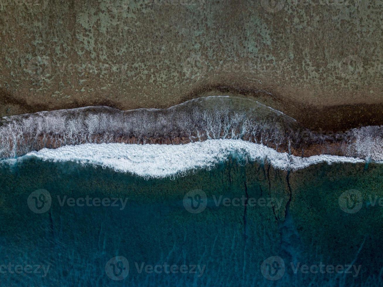 rarotonga onde su il scogliera polinesia cucinare isola tropicale Paradiso aereo Visualizza foto