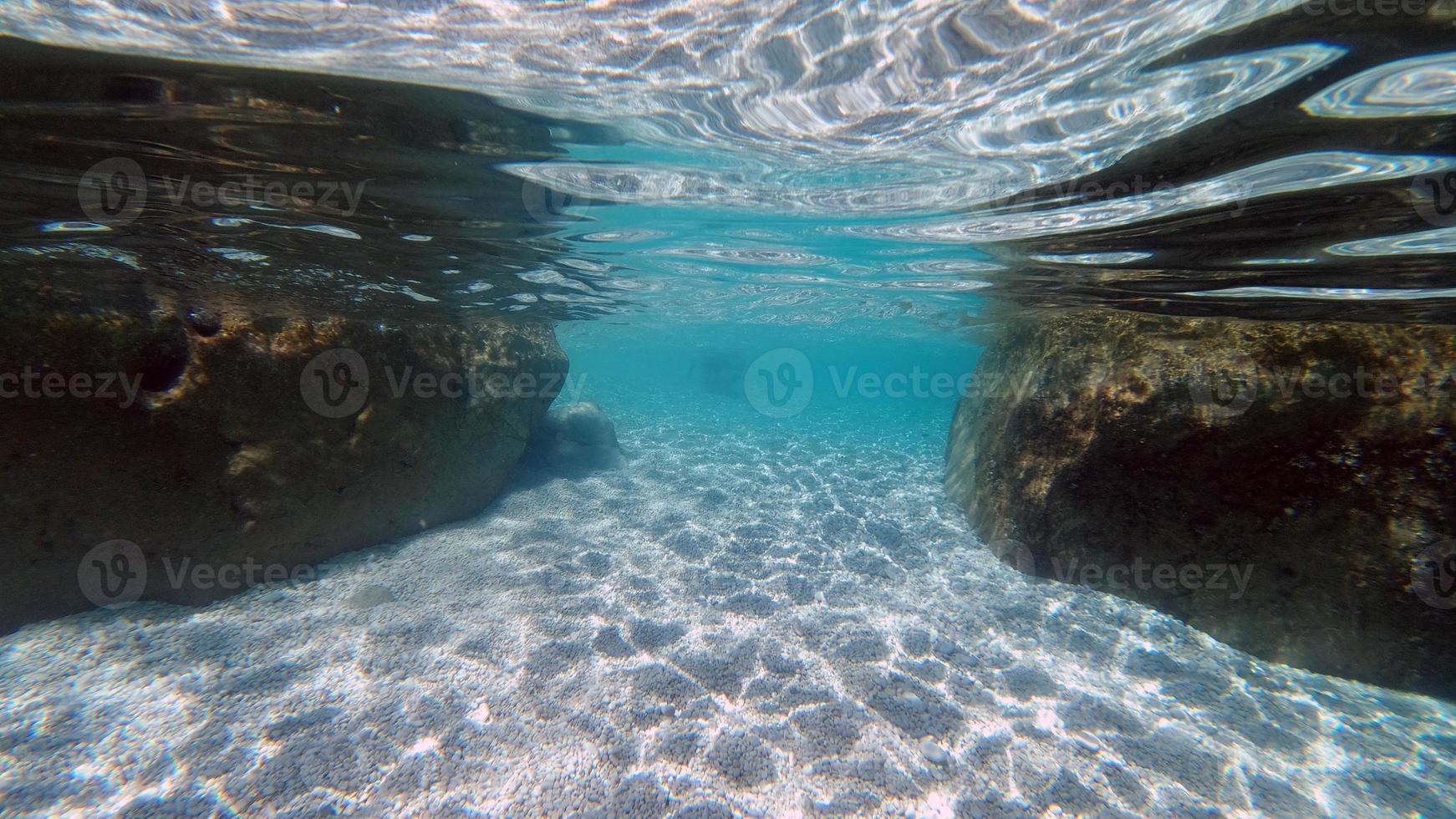 sardegna cristallo acqua subacqueo Visualizza mentre immersione foto