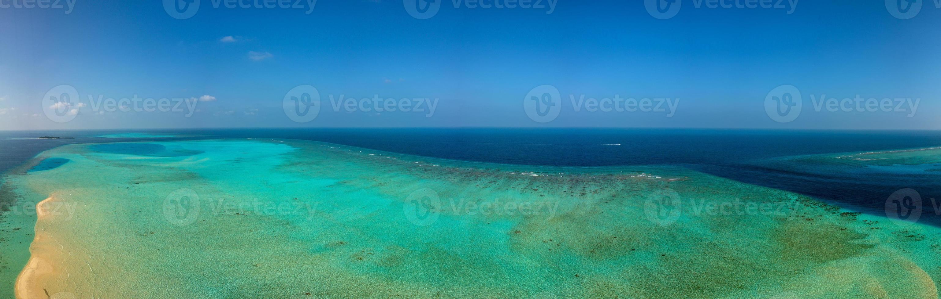 Maldive aereo Visualizza panorama paesaggio foto