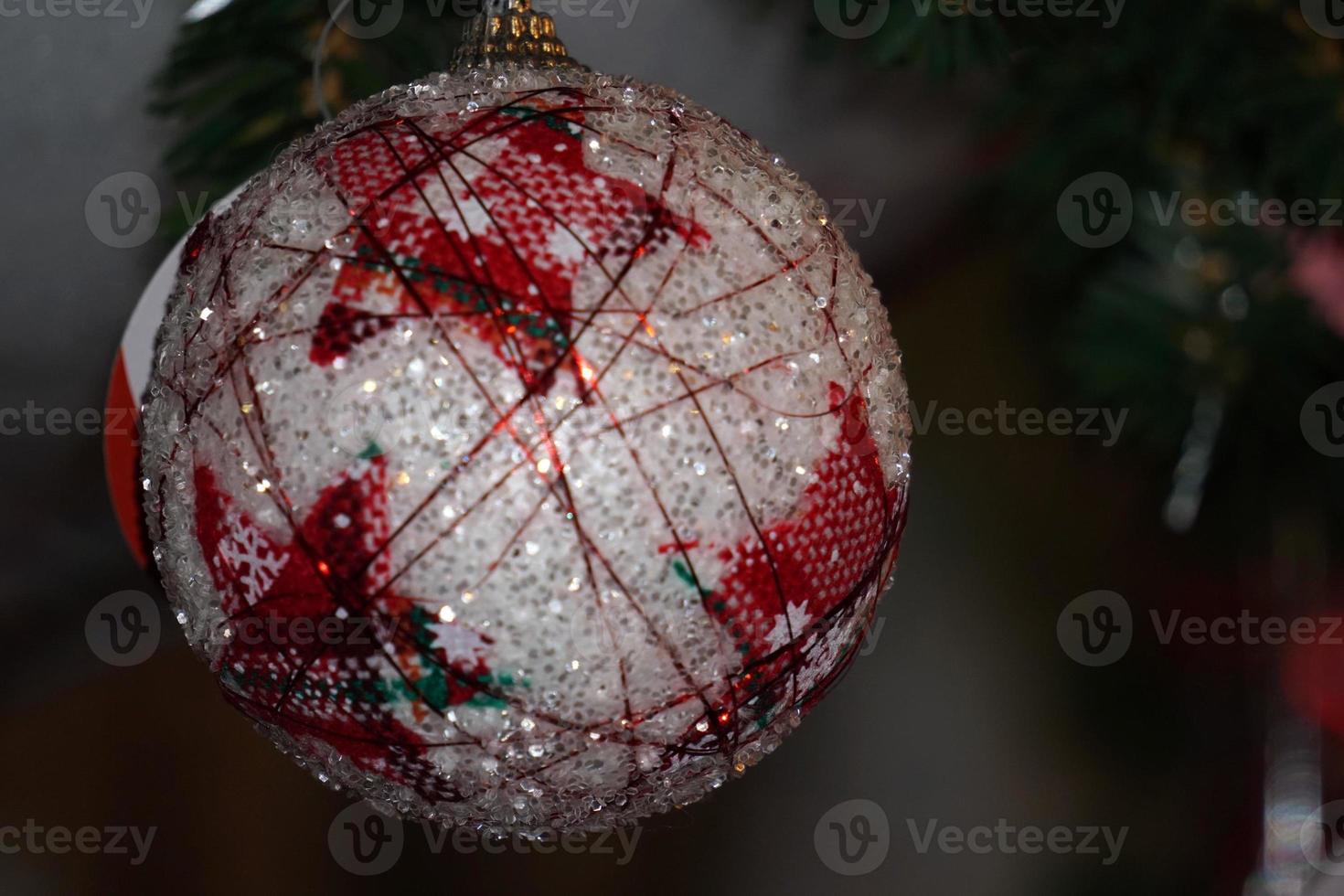 Natale albero ornamento a il mercato foto