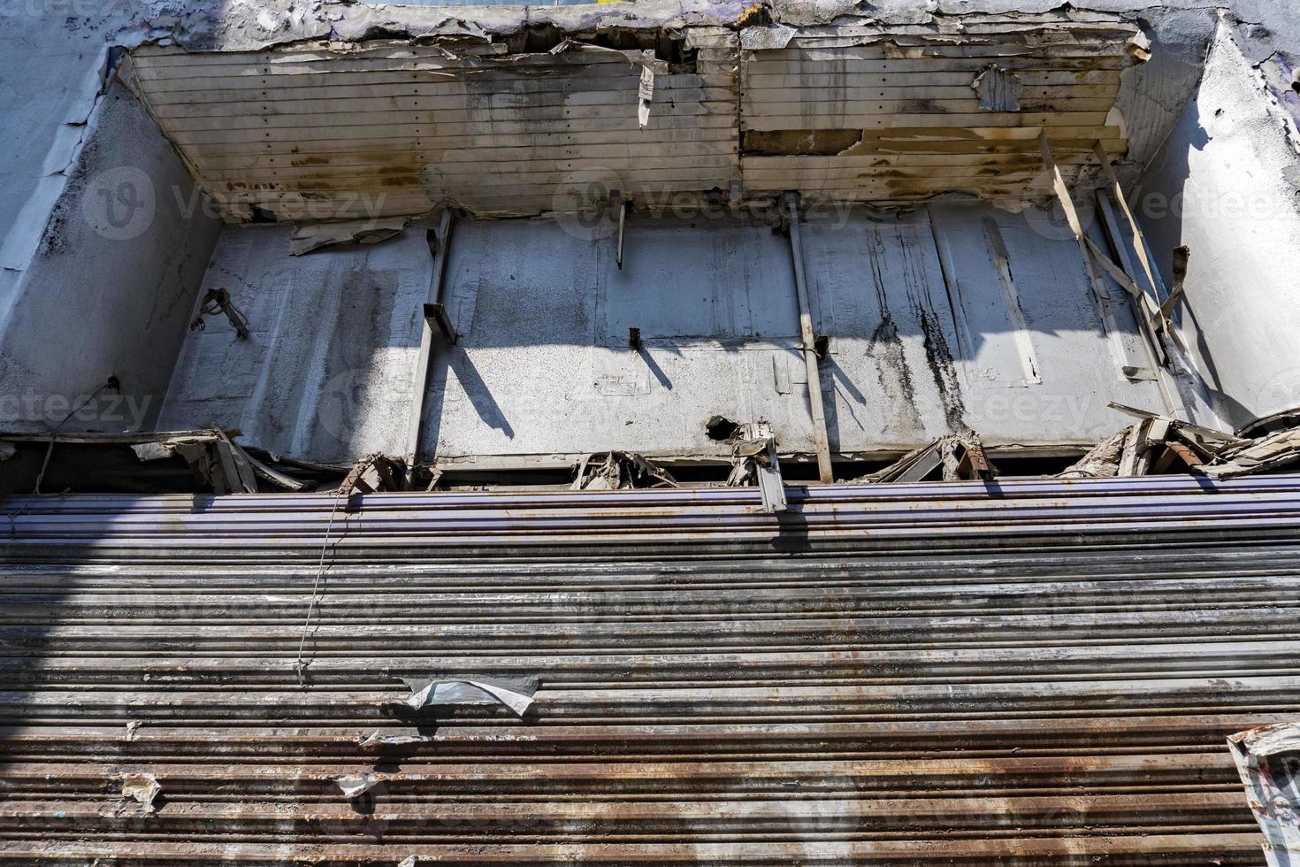 Messico città danneggiato edificio dopo 2017 terremoto foto