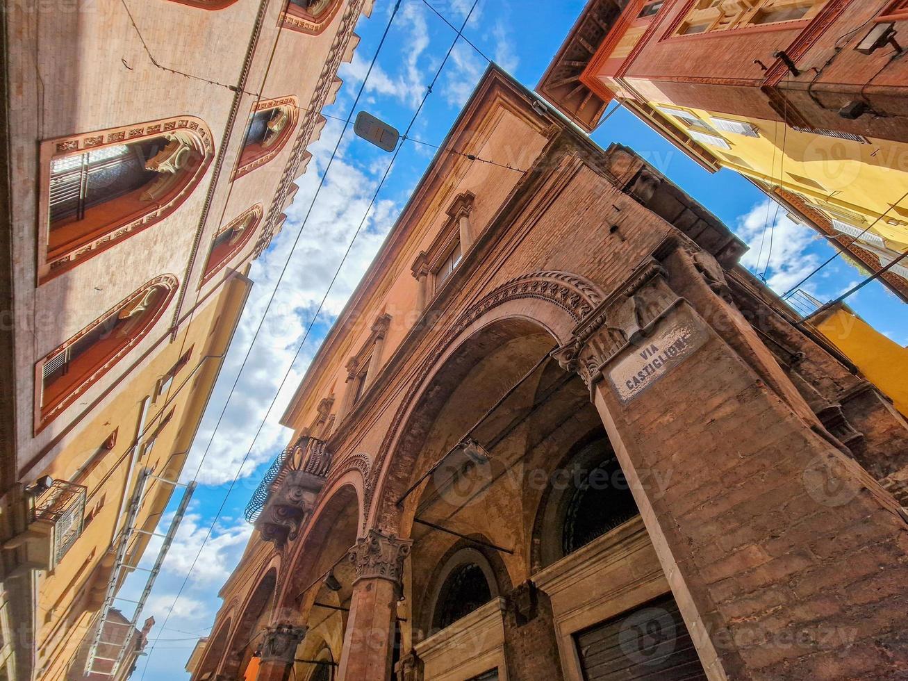 bologna Italia medievale edifici Casa nel mercanzia posto foto