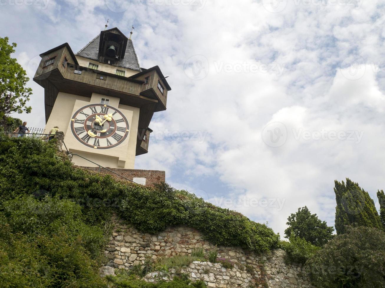 graz Austria storico orologio Torre foto