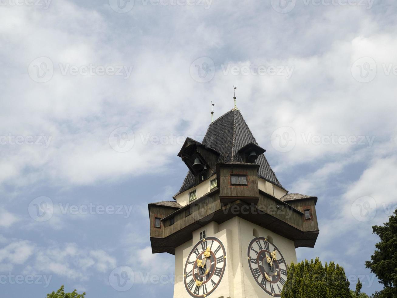 graz Austria storico orologio Torre foto