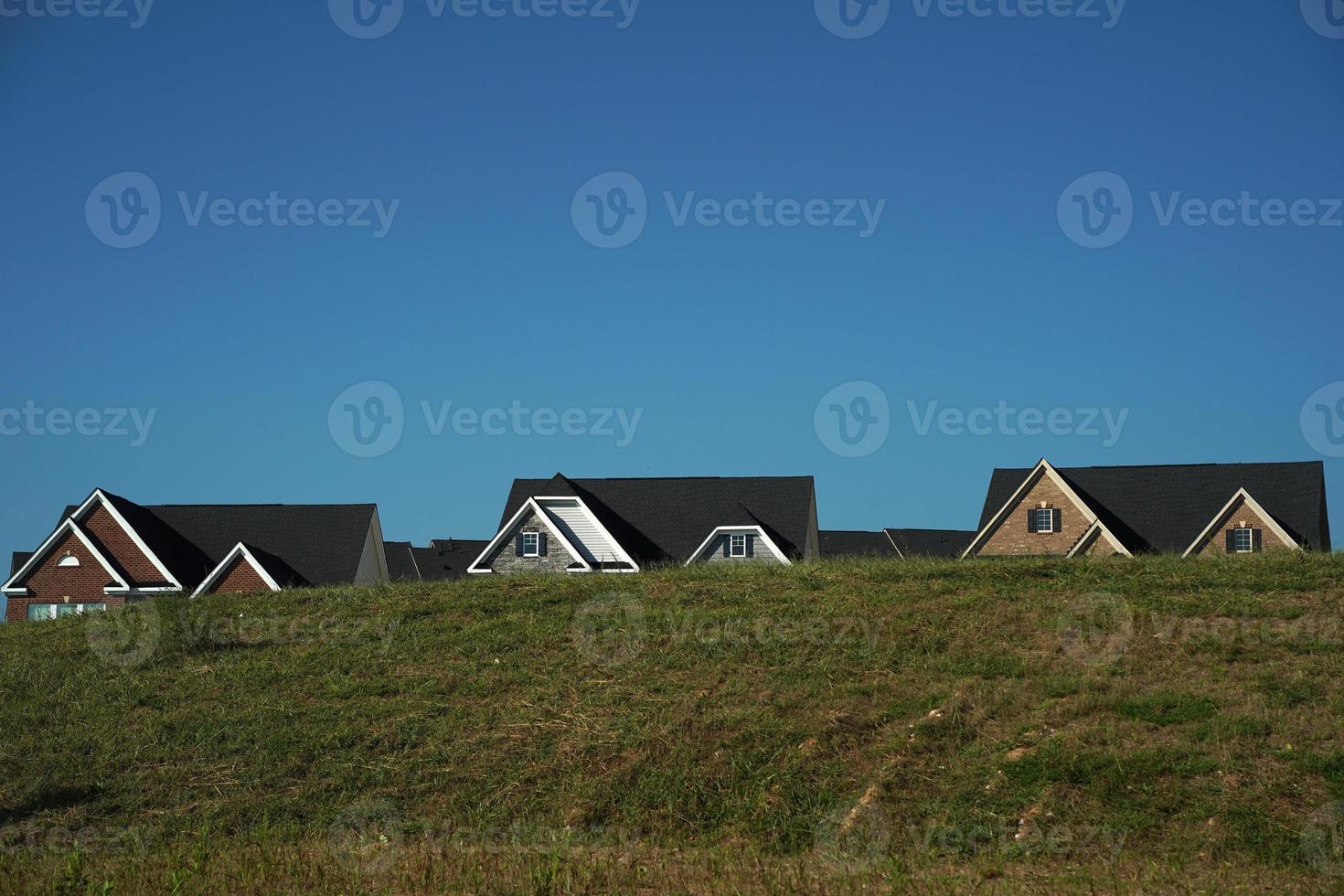 olandese tetto nel Stati Uniti d'America Casa superiore mezzo classe nuovo edificio foto