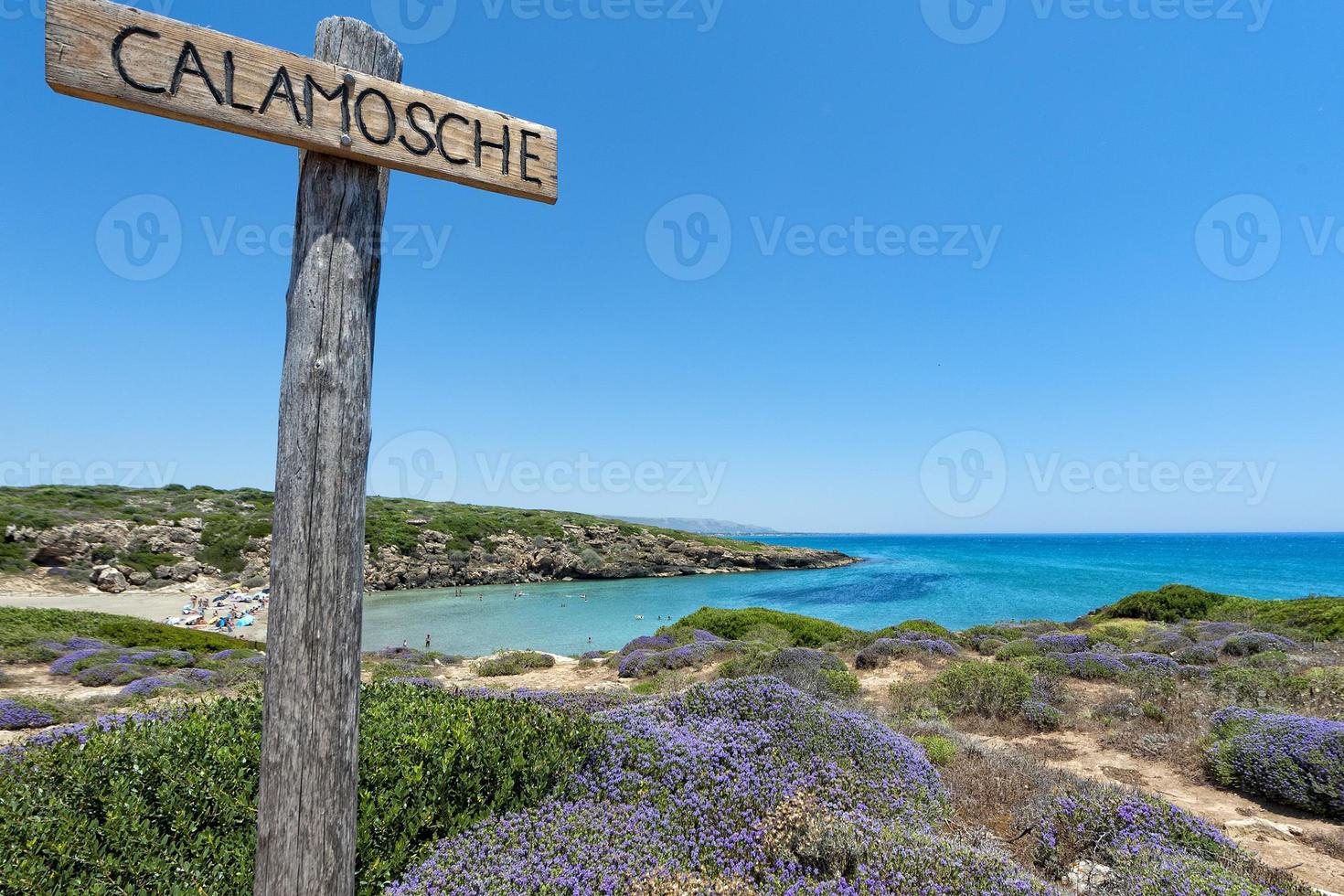 calamosche spiaggia nel sicilia Italia foto