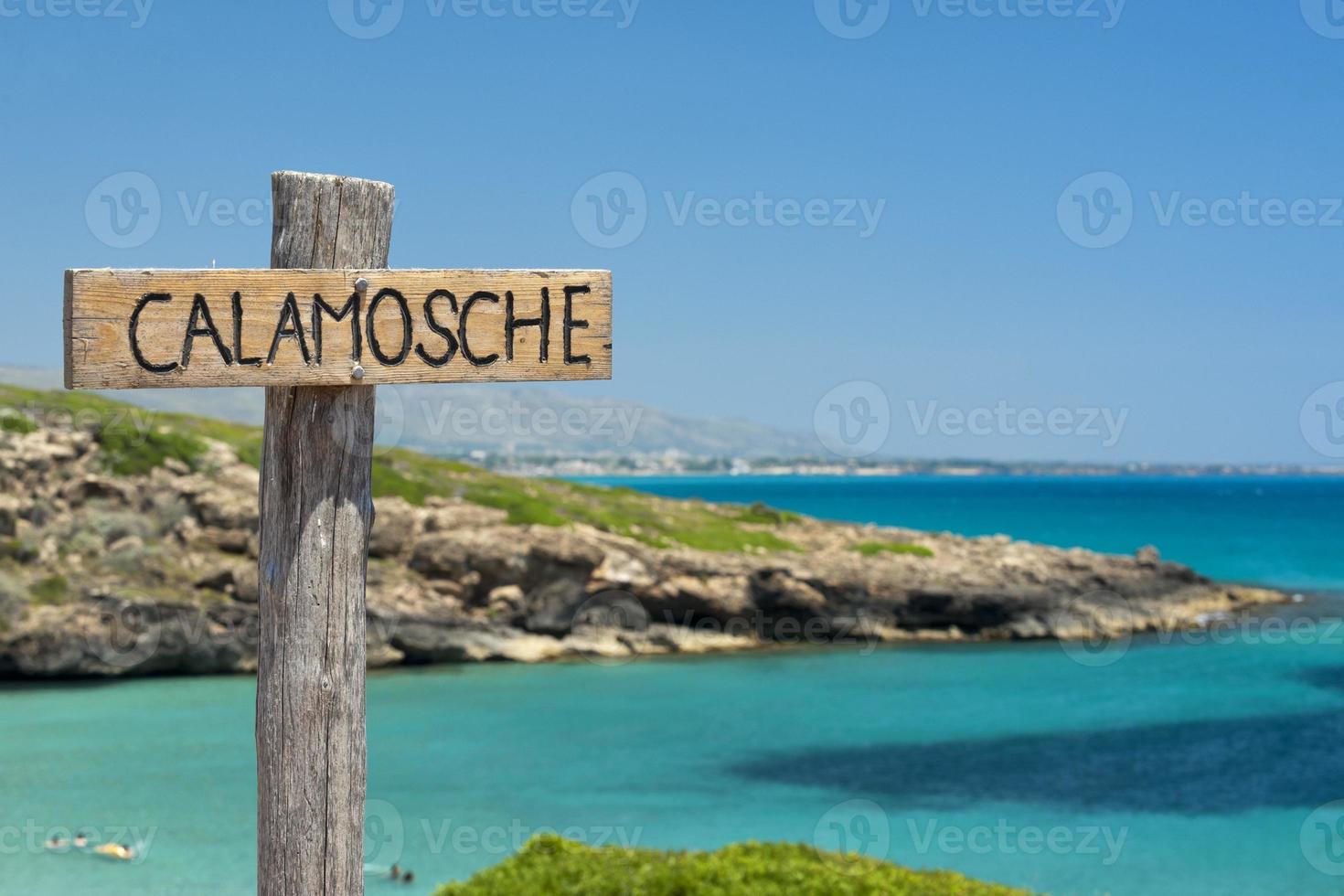 calamosche spiaggia nel sicilia Italia foto