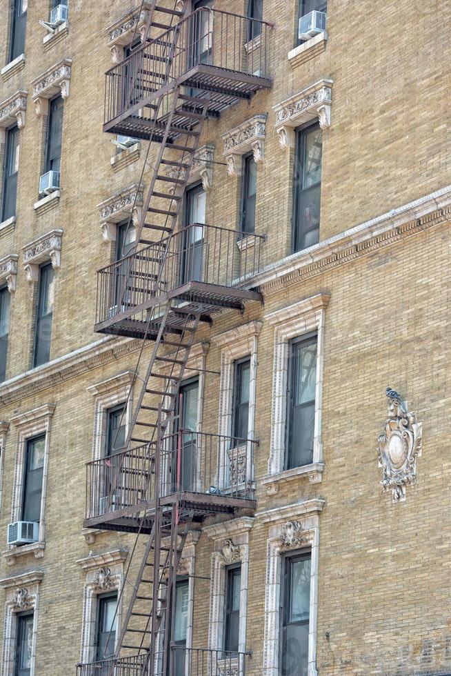 nuovo York Manhattan edifici dettaglio di fuoco scala foto