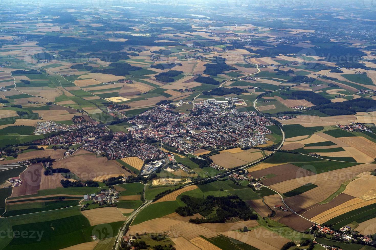Baviera Germania allevato i campi aereo Visualizza paesaggio foto