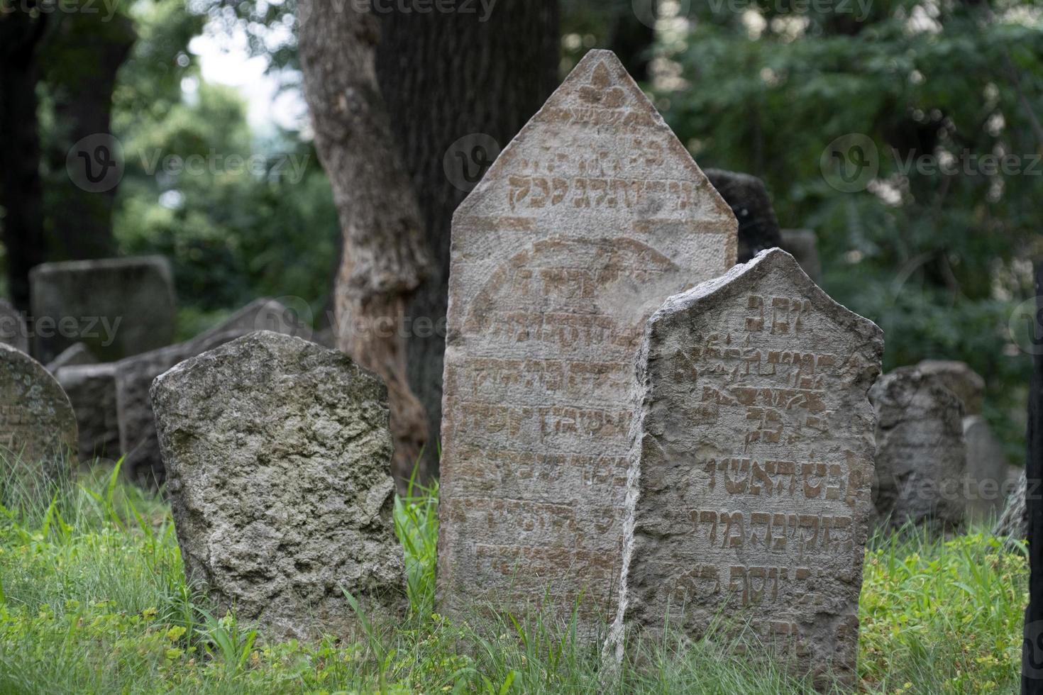 ebraico vecchio cimitero nel praga foto