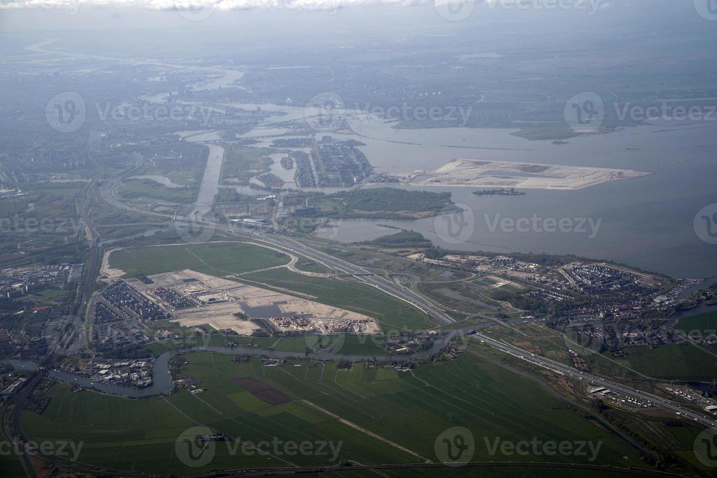 Olanda allevato i campi aereo Visualizza foto