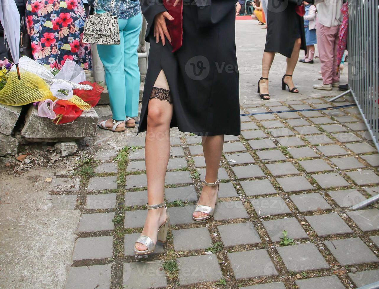 Università laurea studenti siamo avendo un' foto tiro nel il parco