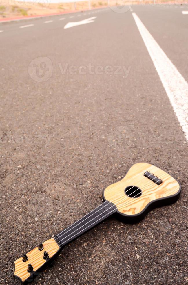 ukulele su il strada foto