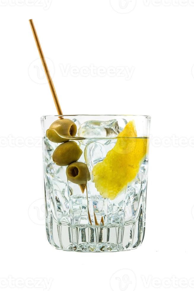 cocktail Martini su bianca sfondo foto