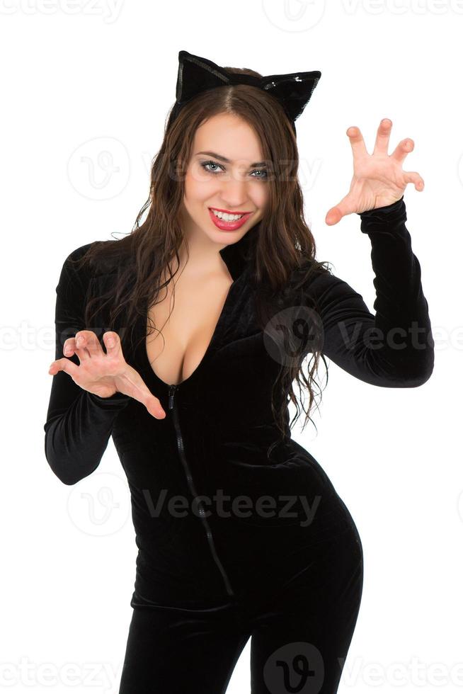 donna vestito nel catsuit foto