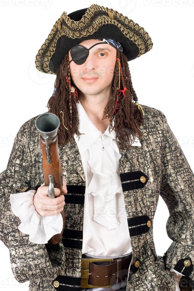 uomo vestito come pirata foto