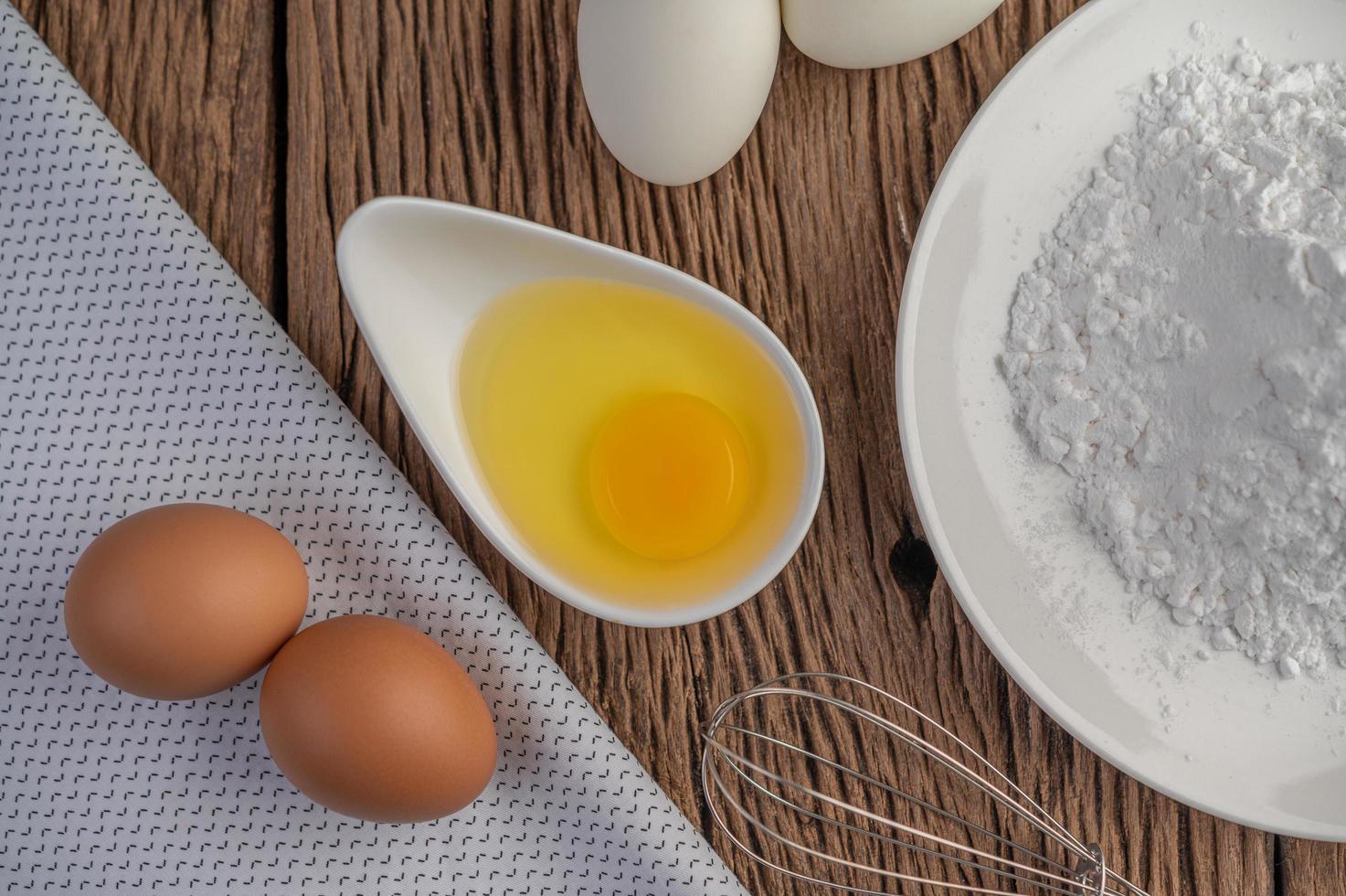 uova e farina di tapioca ingredienti foto