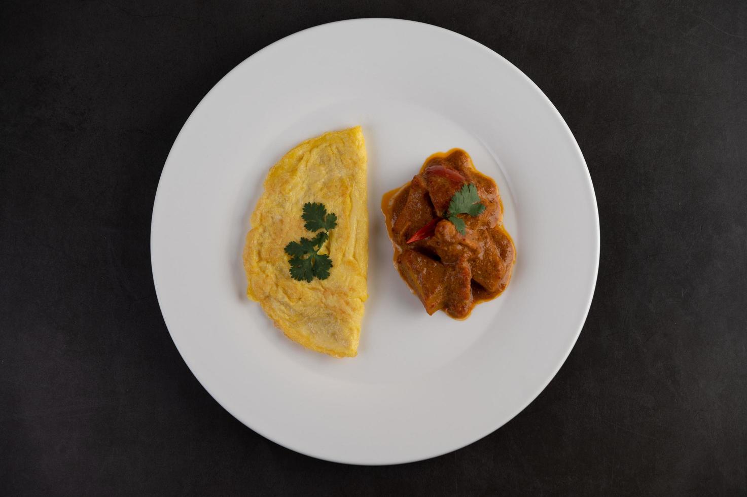 frittata e curry massaman foto