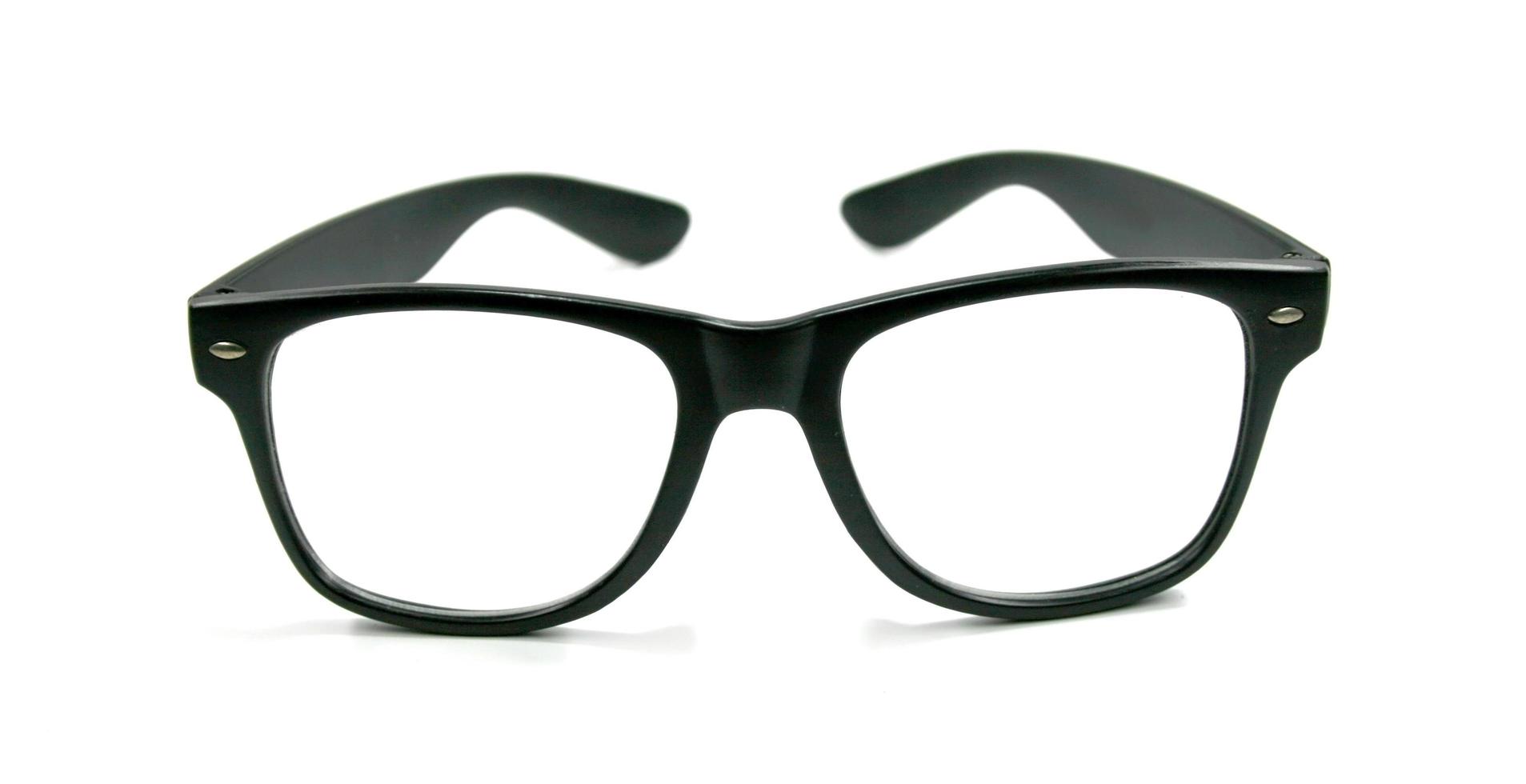 occhiali con cornice nera foto
