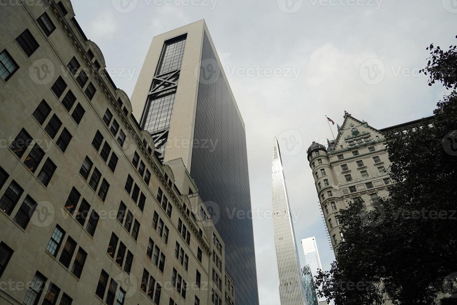 nuovo York città grattacieli a partire dal strada foto
