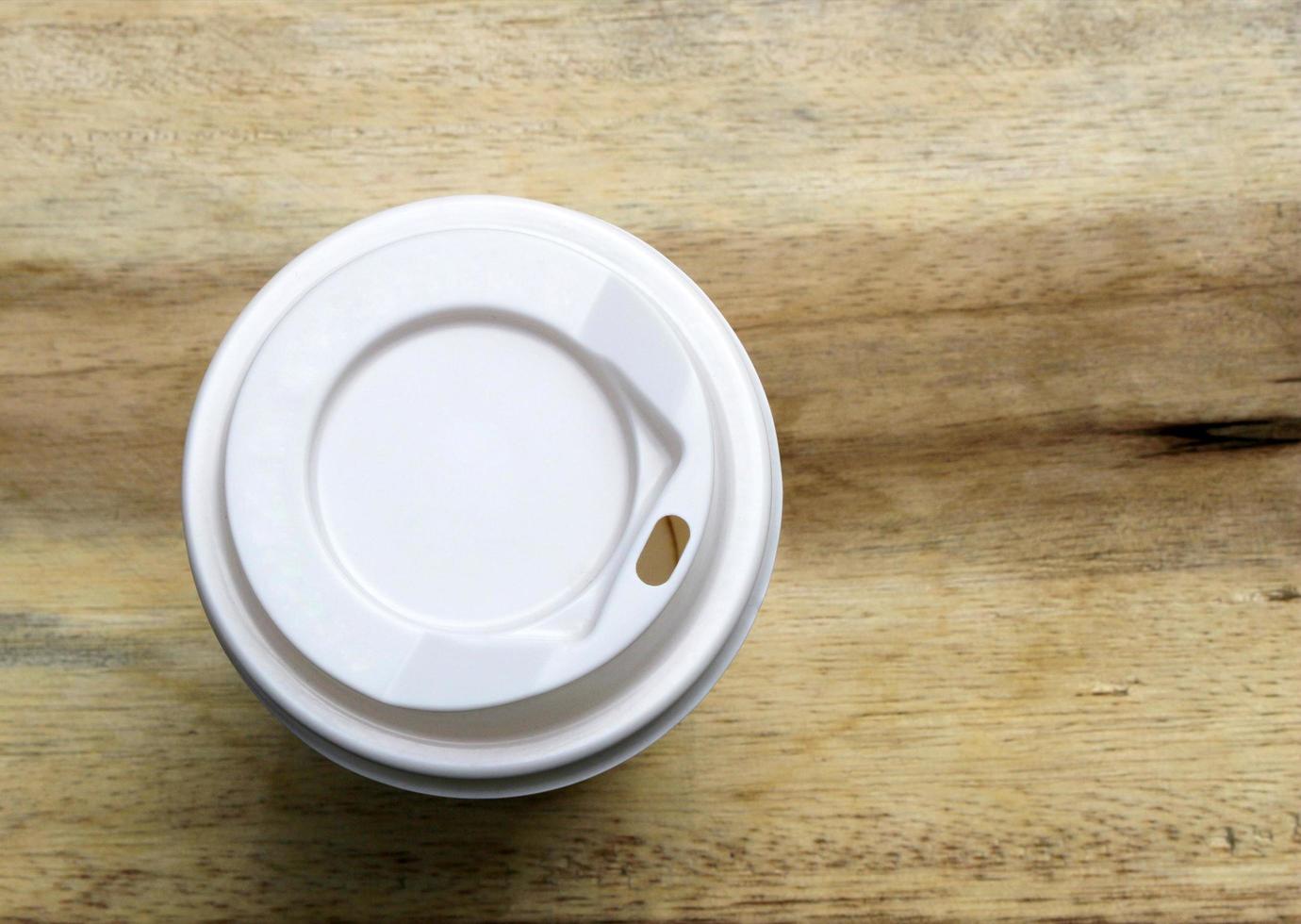 tazza di caffè sul tavolo foto