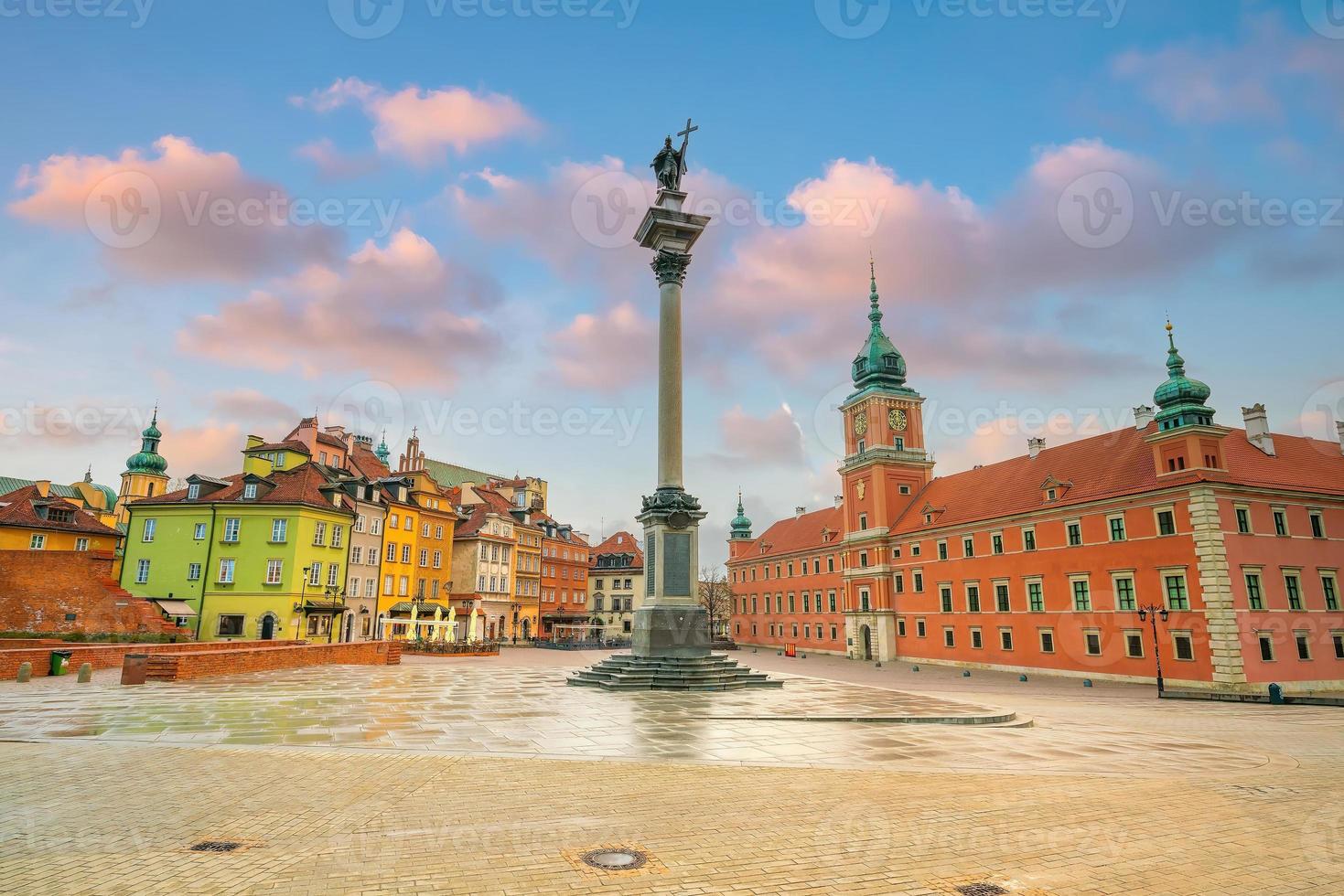 vecchio cittadina nel varsavia, paesaggio urbano di Polonia foto