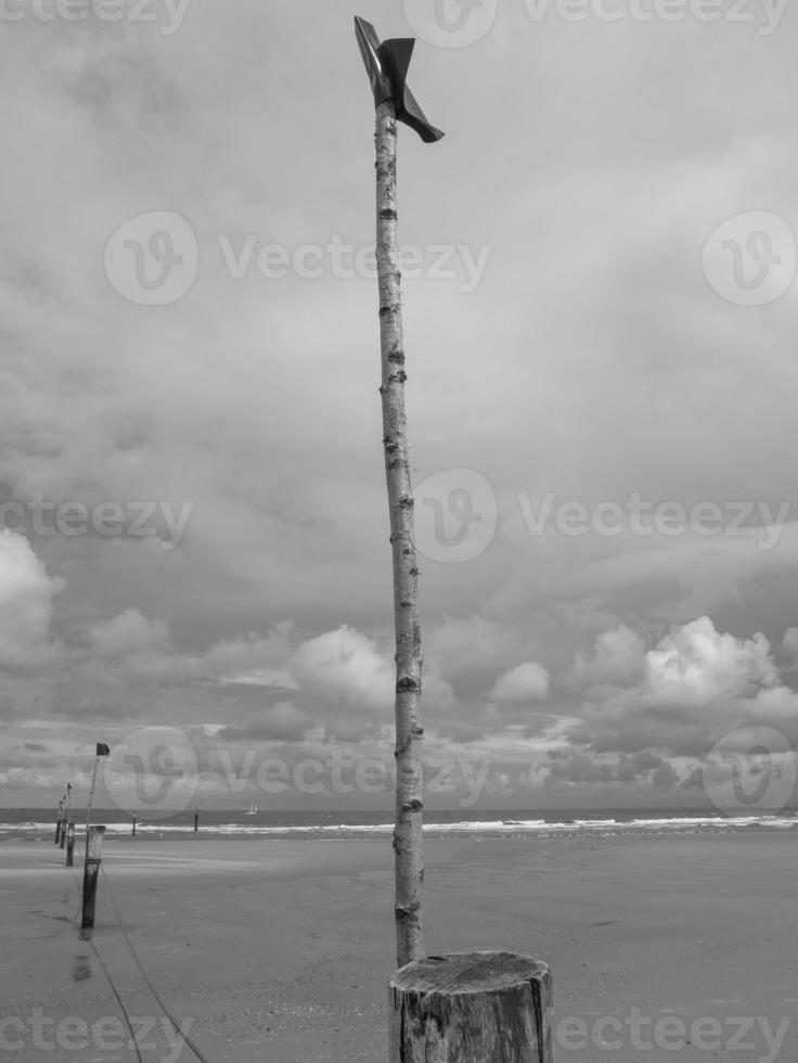 norderney isola nel il nord mare foto