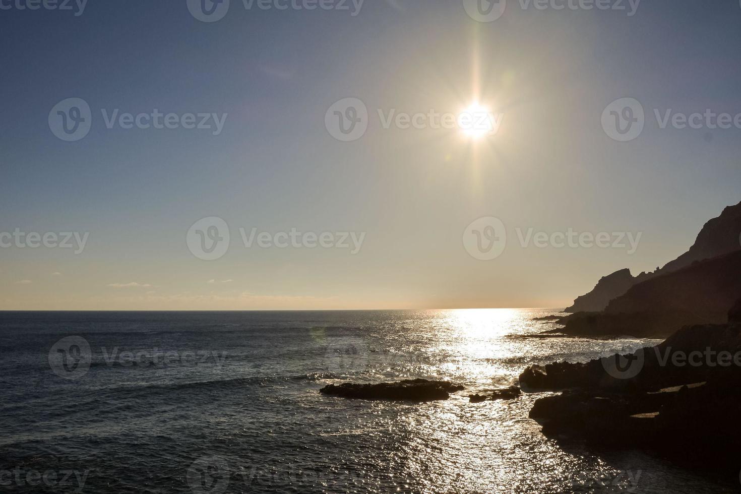 tramonto sul mare foto