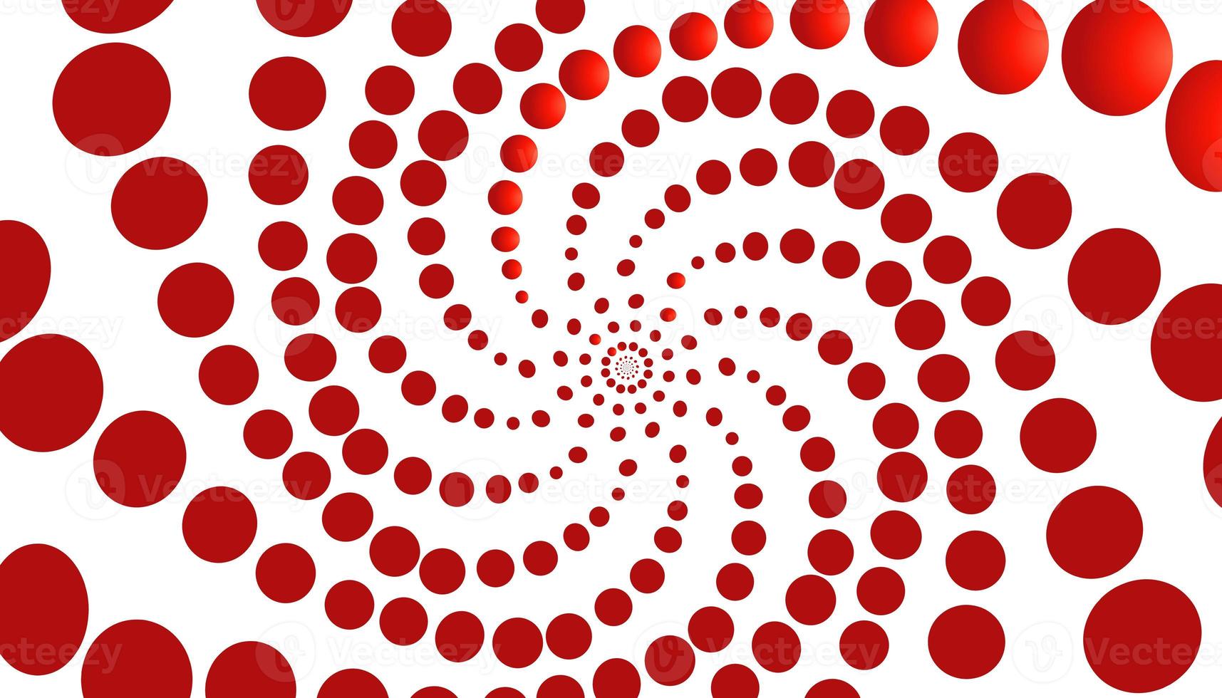 astratto sfondo con rosso spirale palle foto