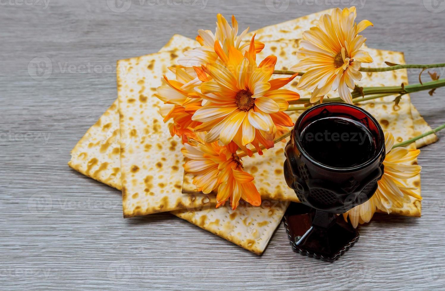 matzoh ebraico Pasqua ebraica pane Torah foto