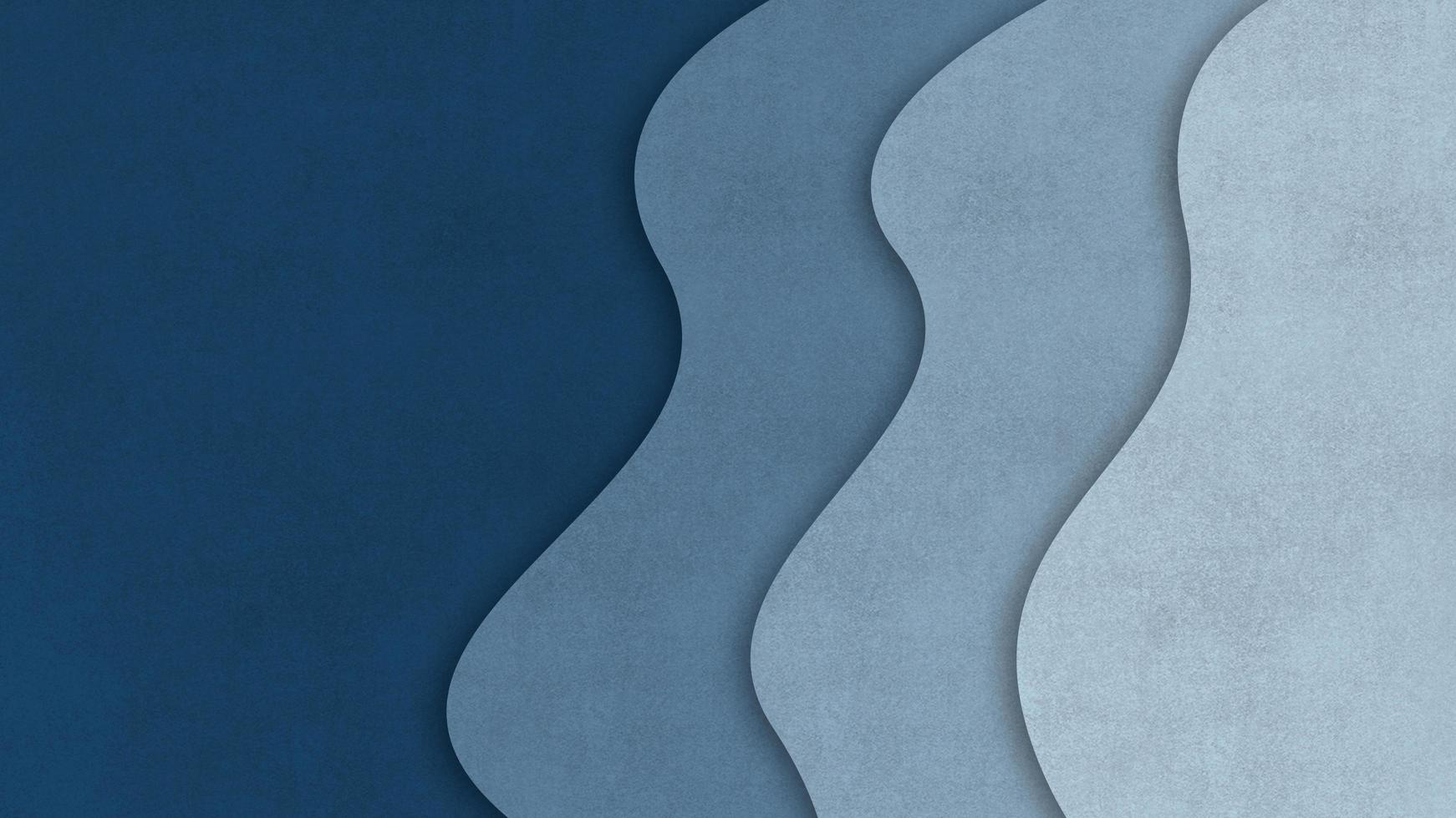 astratto blu papercut stile strati sfondo foto