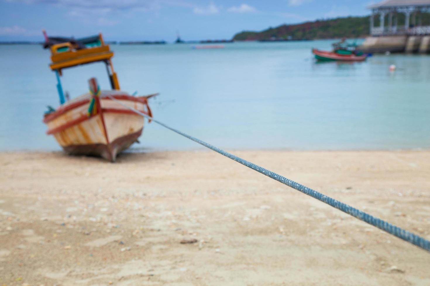 piccola barca da pesca in thailandia foto