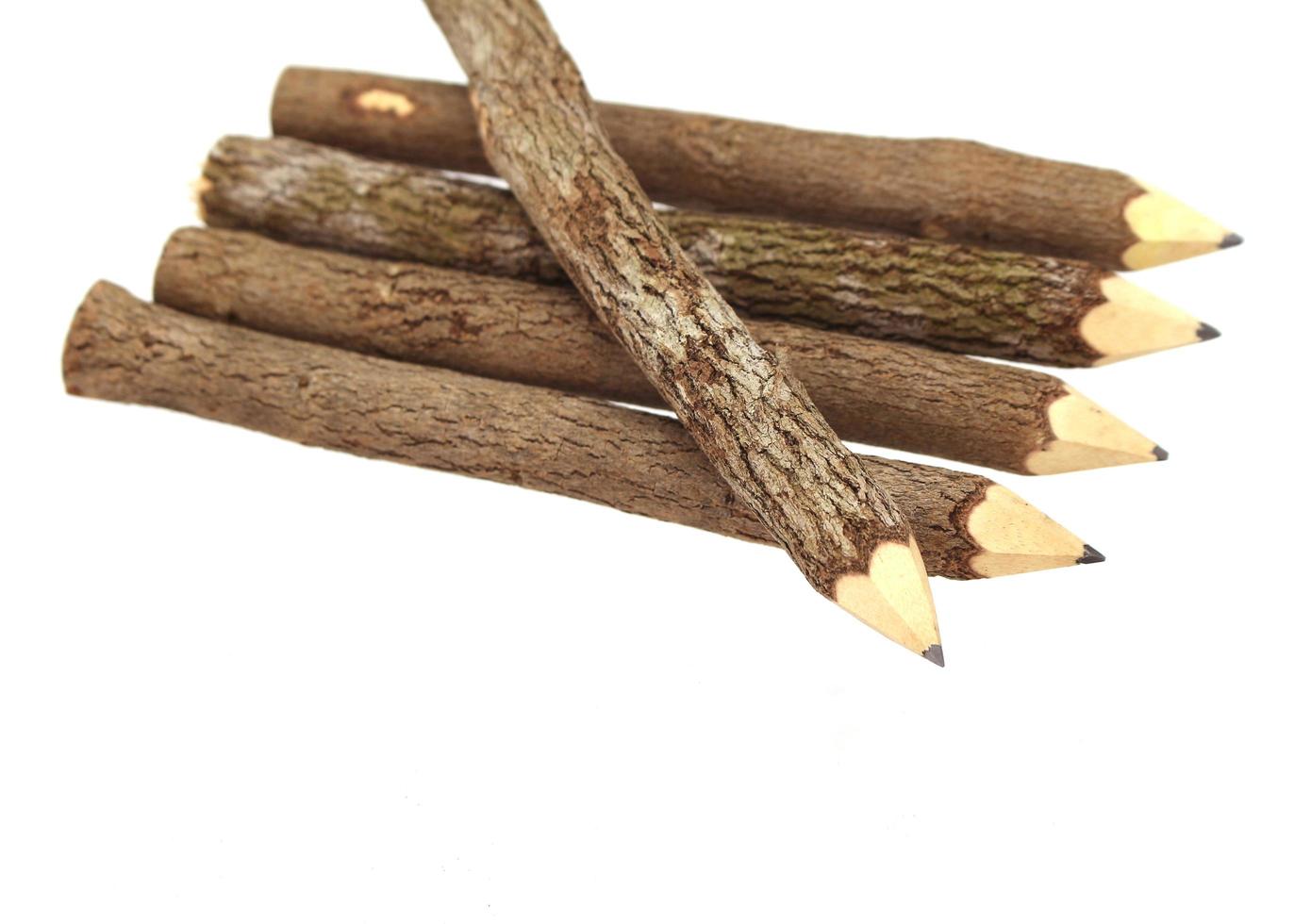 matite in legno naturale foto