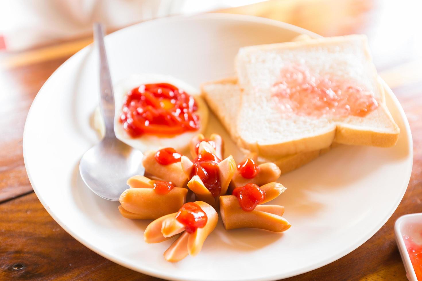 colazione occidentale al mattino foto