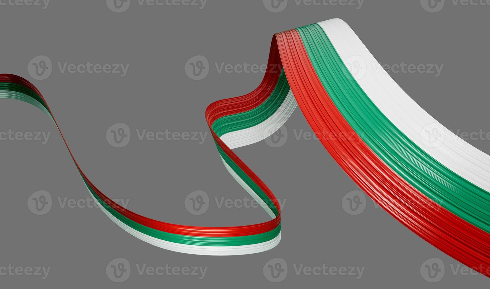 ondulato Bulgaria nazione bandiera sfondo per indipendenza giorno 3d illustrazione foto