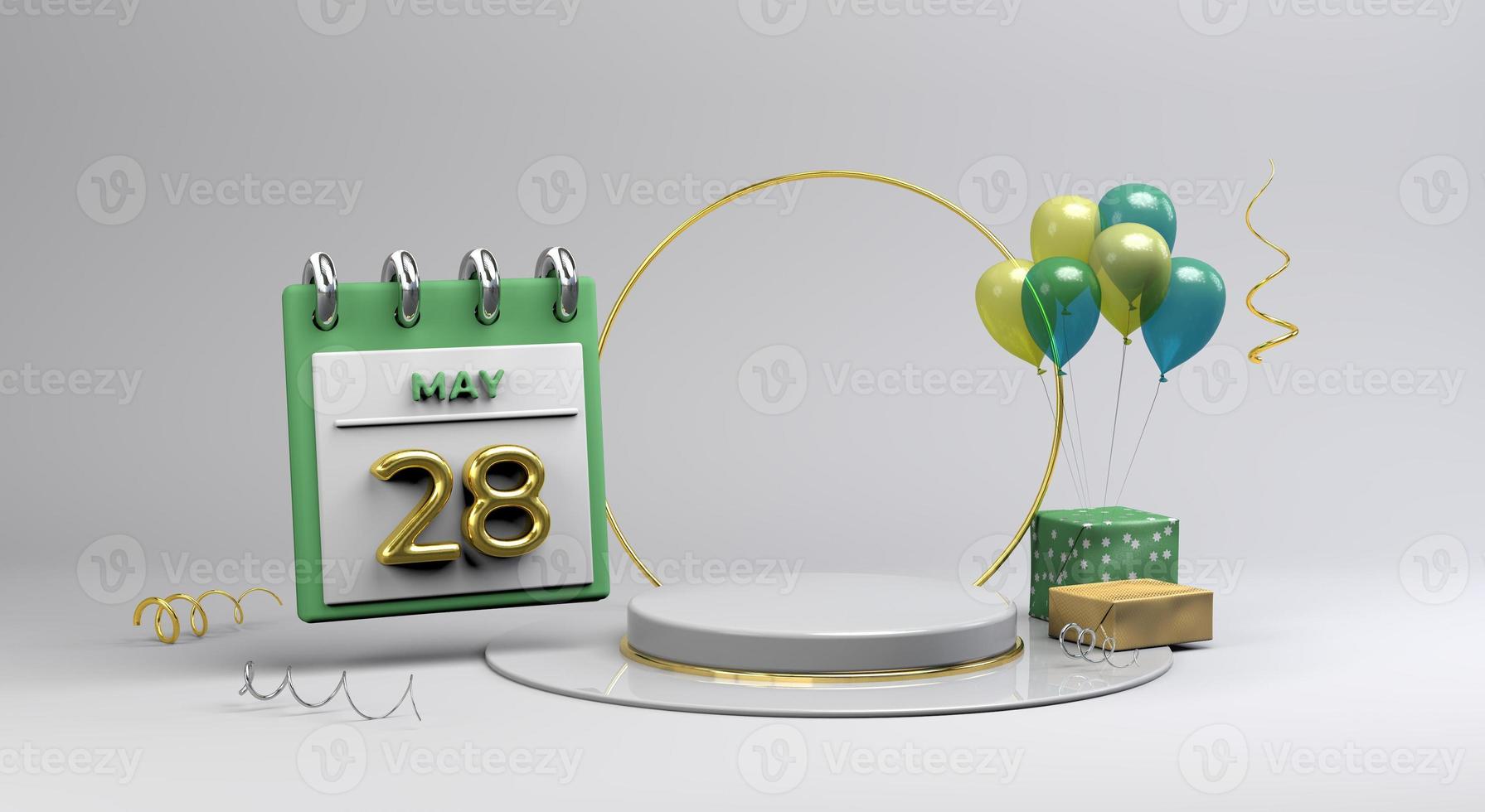 celebrazione 28 Maggio con 3d podio sfondo foto