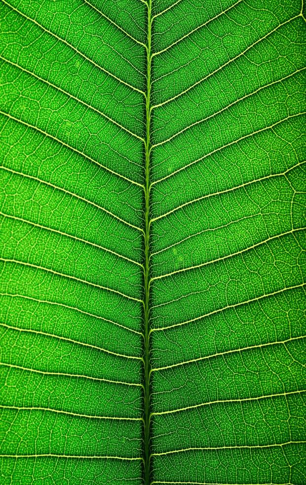 primo piano della foglia verde foto