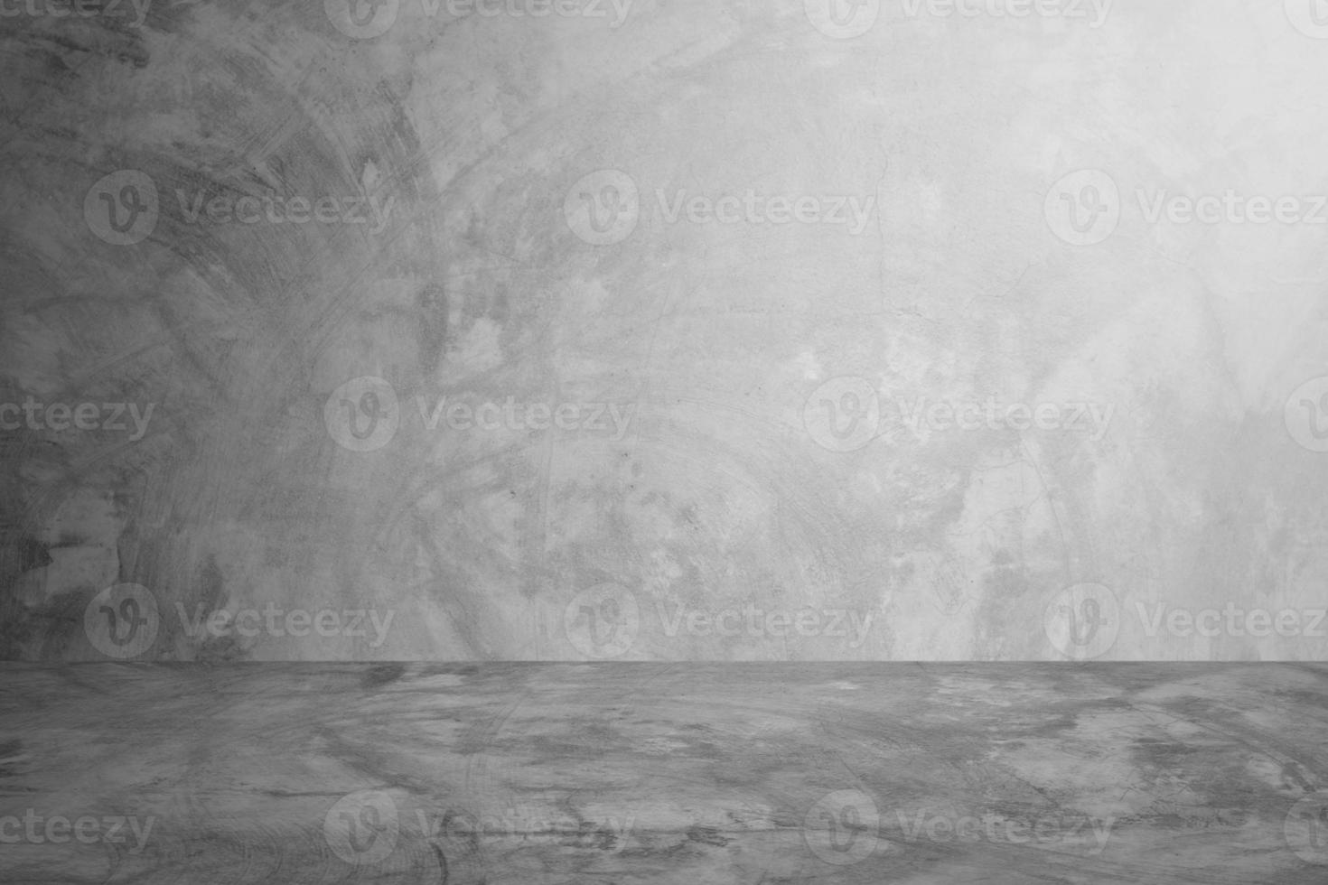 muro di cemento grigio e sfondo camera studio foto
