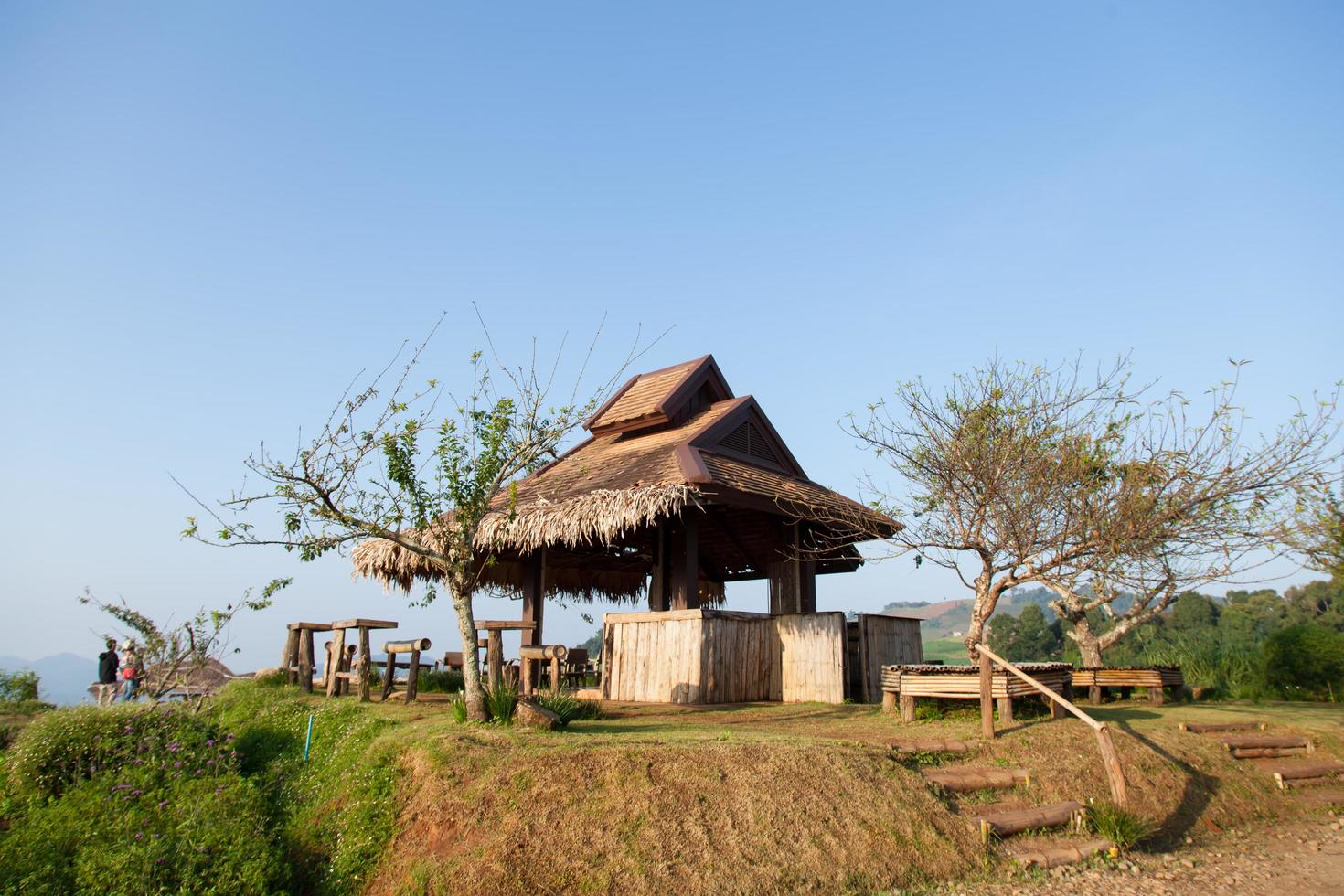 luogo di riposo su una collina in Thailandia foto