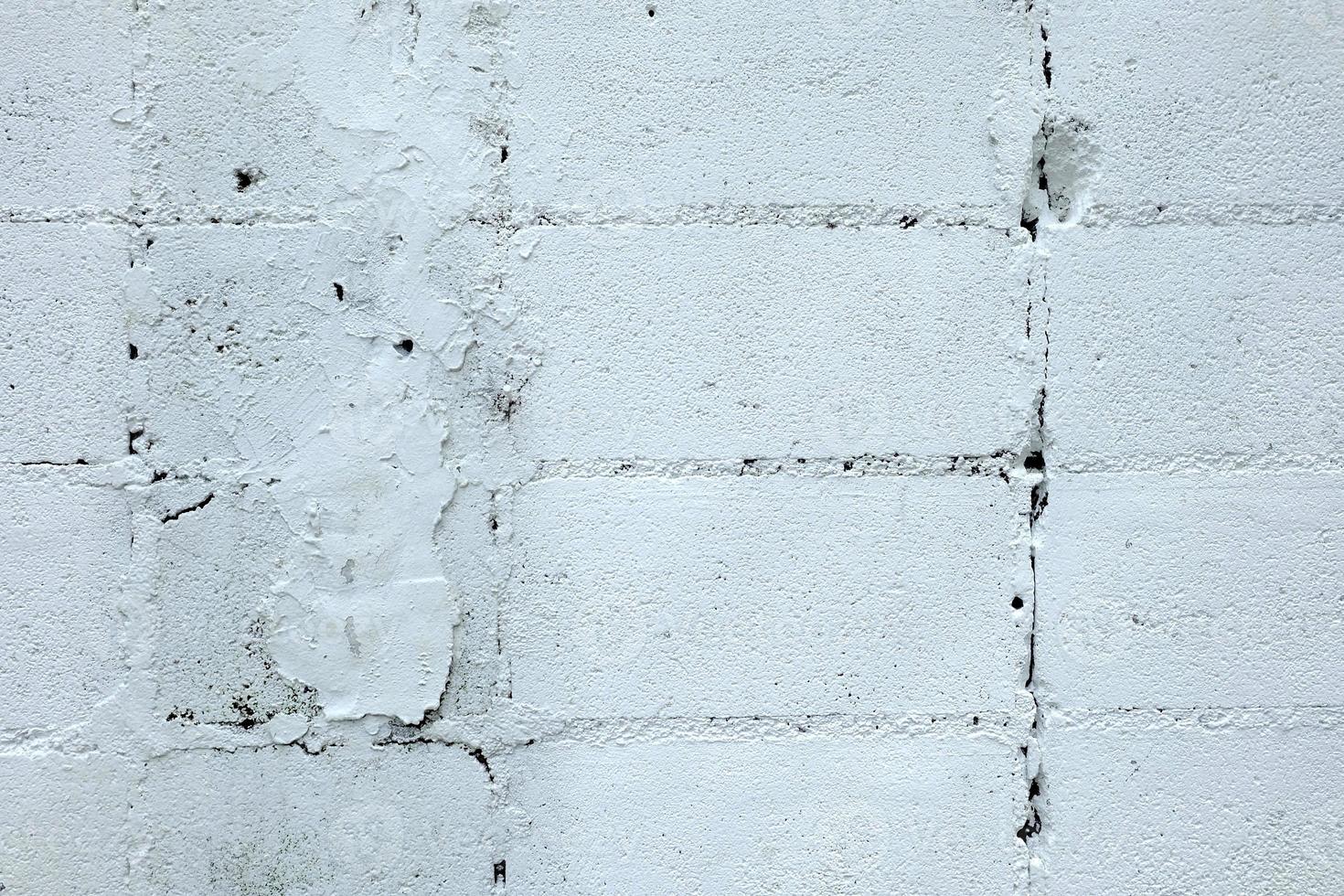 bianca grunge mattone parete struttura sfondo. foto