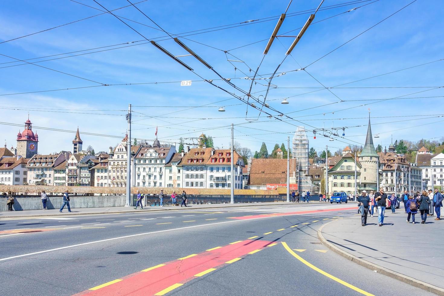 centro storico di luzern, svizzera, 2018 foto